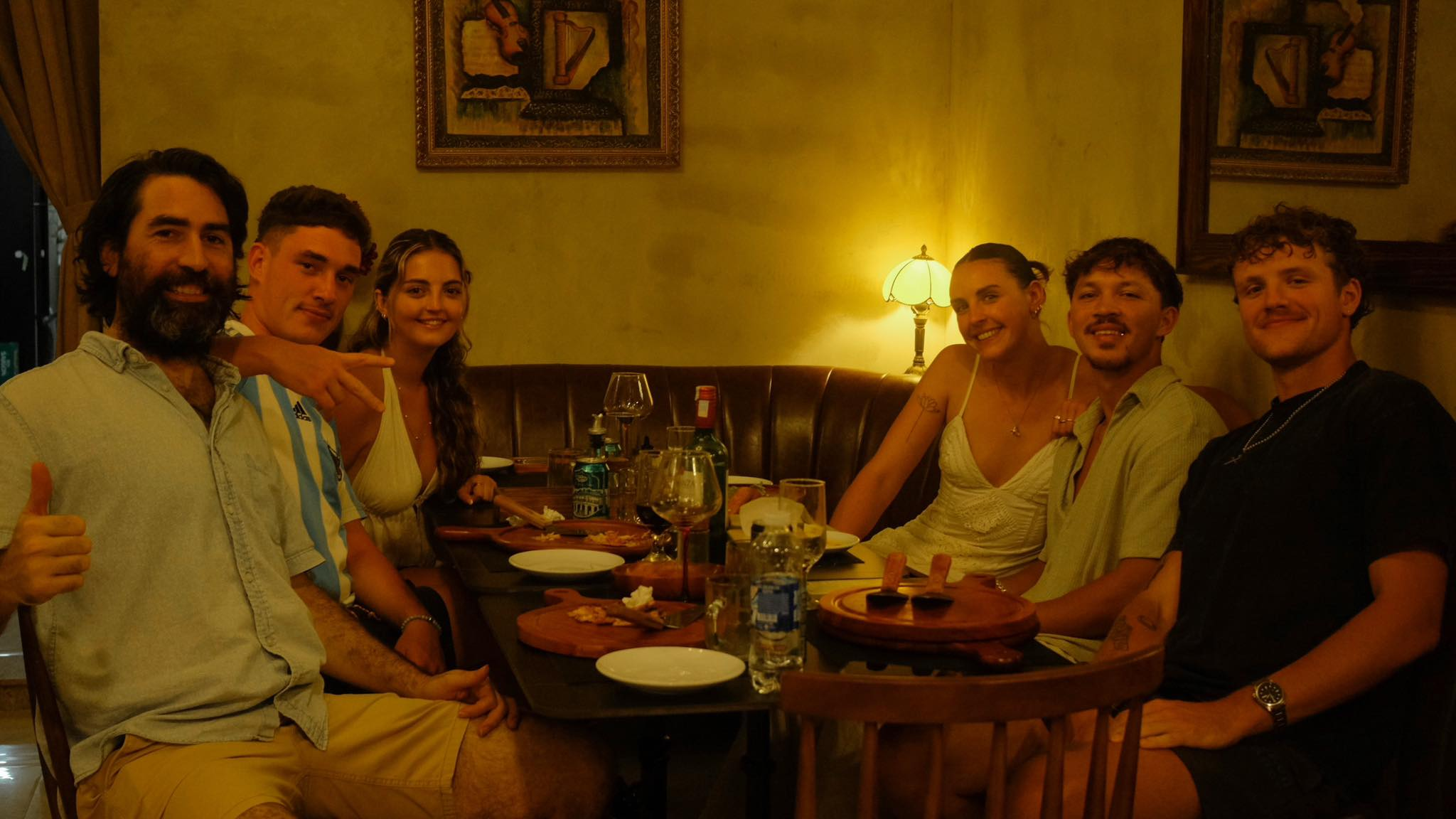 Cozy rustic interior at CinCin Pizzeria